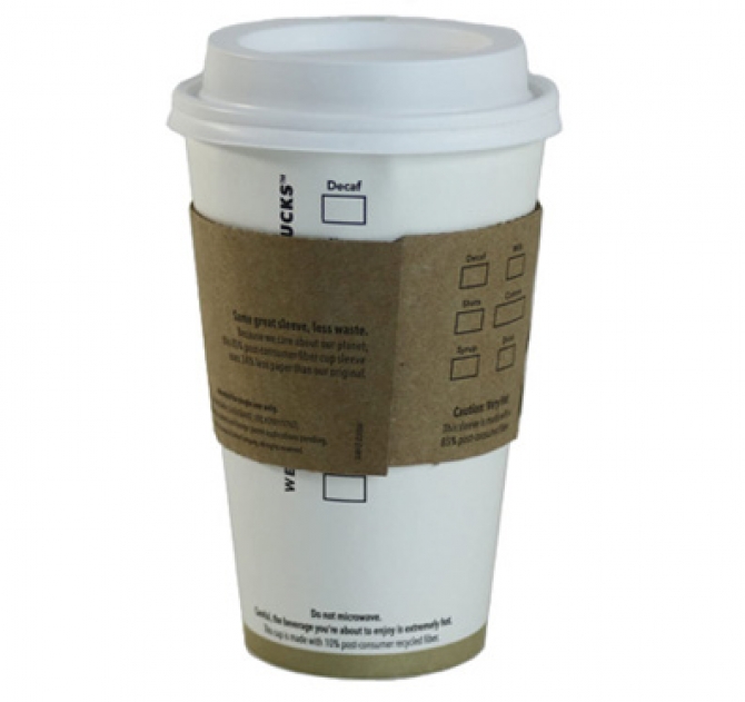 Starbucks Disposable Hot Cup Back