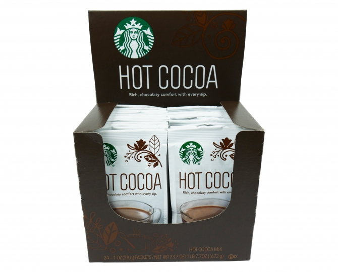 Starbucks Hot Cocoa 1oz 24 Pack Display